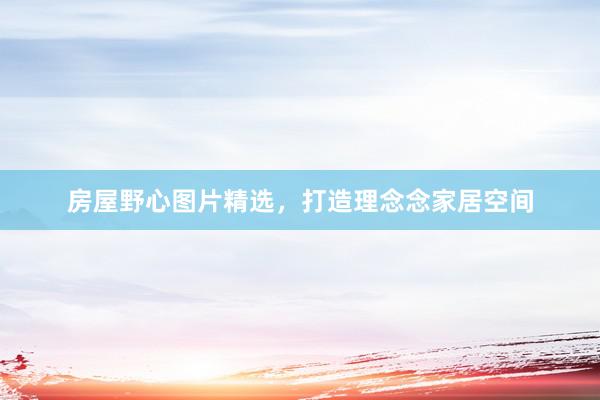 房屋野心图片精选，打造理念念家居空间